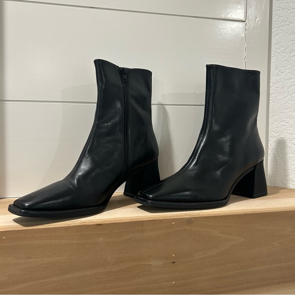 New Vagabond Hedda Leather Boots Black - Picture 4 of 7